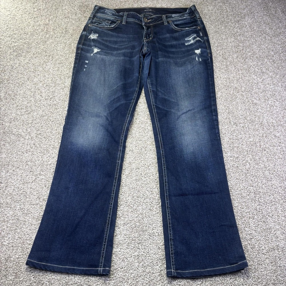 Silver Jeans Co Suki Bootcut Jeans Womens W31 L32 Blue Medium Wash Denim